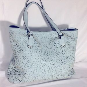 Enzo Angiolini Blue Glori Tote Bag NWOT